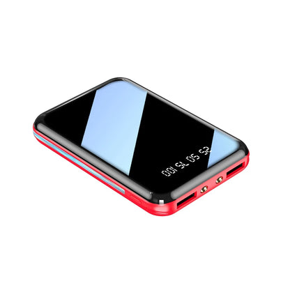 20000mAh Mini Power Bank Portable Charger Mirror Screen LED Digital