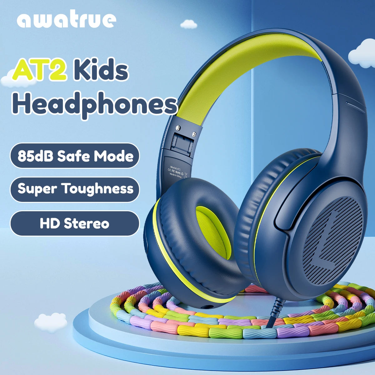AWATRUE AT2 Headset,3.5mm Surround Stereo Gaming Headphones with Mic