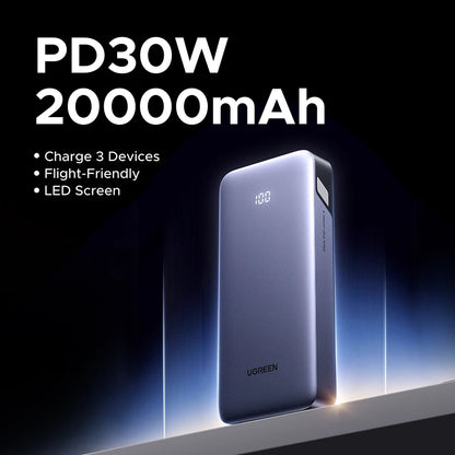UGREEN 20000mAh PD 20W Power Bank Fast Charge Portable