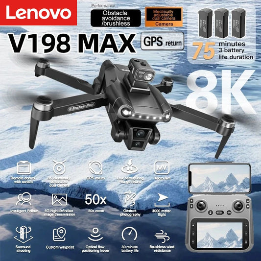 Lenovo V198MAX GPS Drone 8K Professional Camera