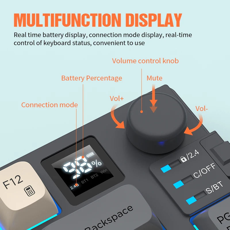 XUNSVFOX K920 Bluetooth Wireless Keyboard Mouse