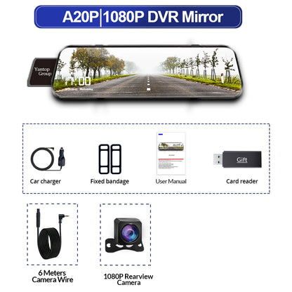 10 Inch Car DVR Car Touch Screen video Recorder Dual 1080P