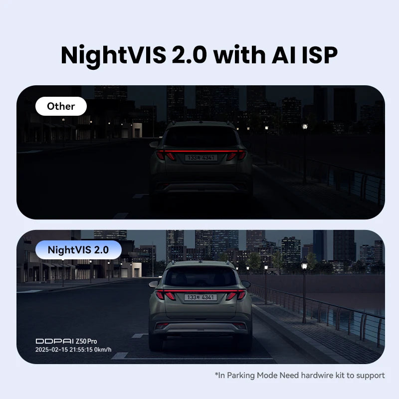 DDPAI Dash Cam Z50 Pro 4K Car DVR Night Vision