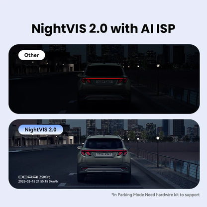 DDPAI Dash Cam Z50 Pro 4K Car DVR Night Vision