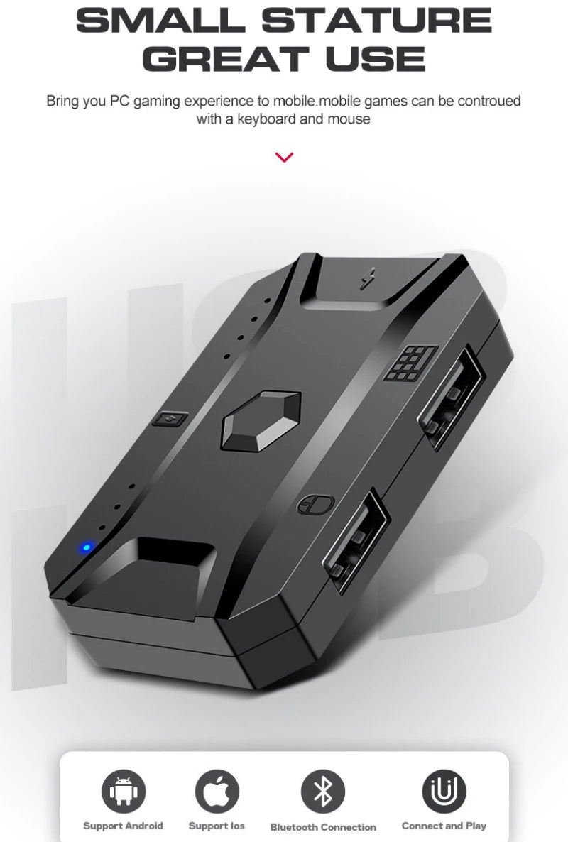 Kit Mobilador Gamer Kit Gaming Keyboard Mouse Mobile Games Converter 3 In 1 Combo