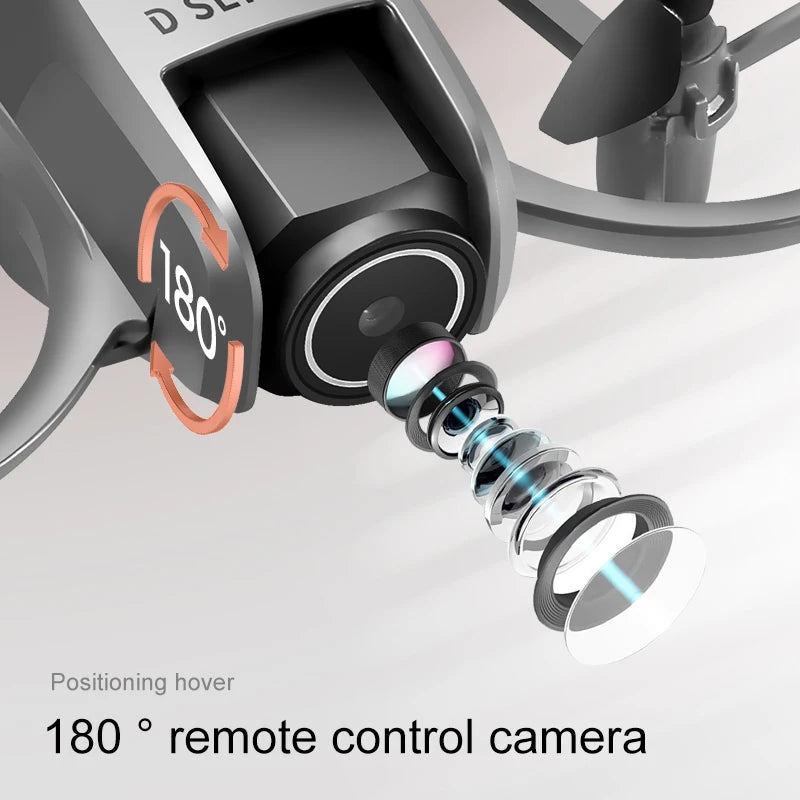 D16 Mini Drone 8K HD-VR Dual-camera 180 °