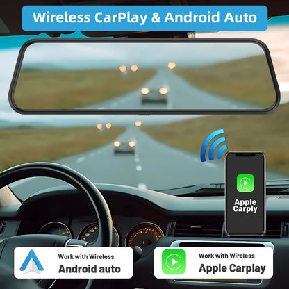 4K HD Car DVR Touch Screen Carplay & Android Auto Dash Cam