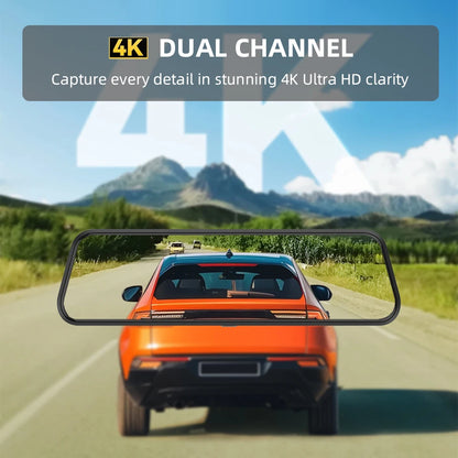 4K HD Car DVR Touch Screen Carplay & Android Auto Dash Cam