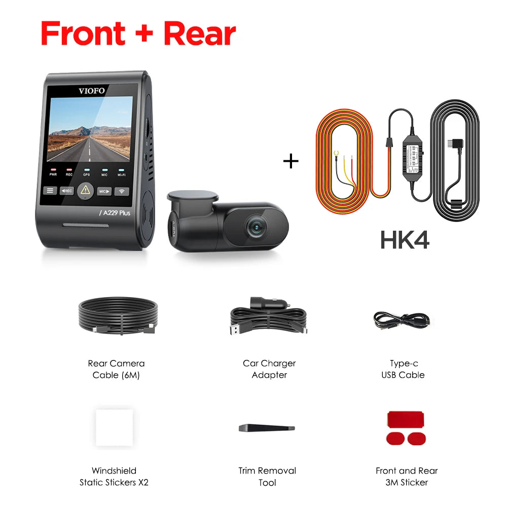 VIOFO A229 PLUS Car Dvr 2K HDR Video Recorder