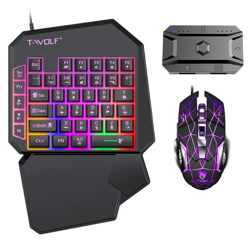 Kit Mobilador Gamer Kit Gaming Keyboard Mouse Mobile Games Converter 3 In 1 Combo