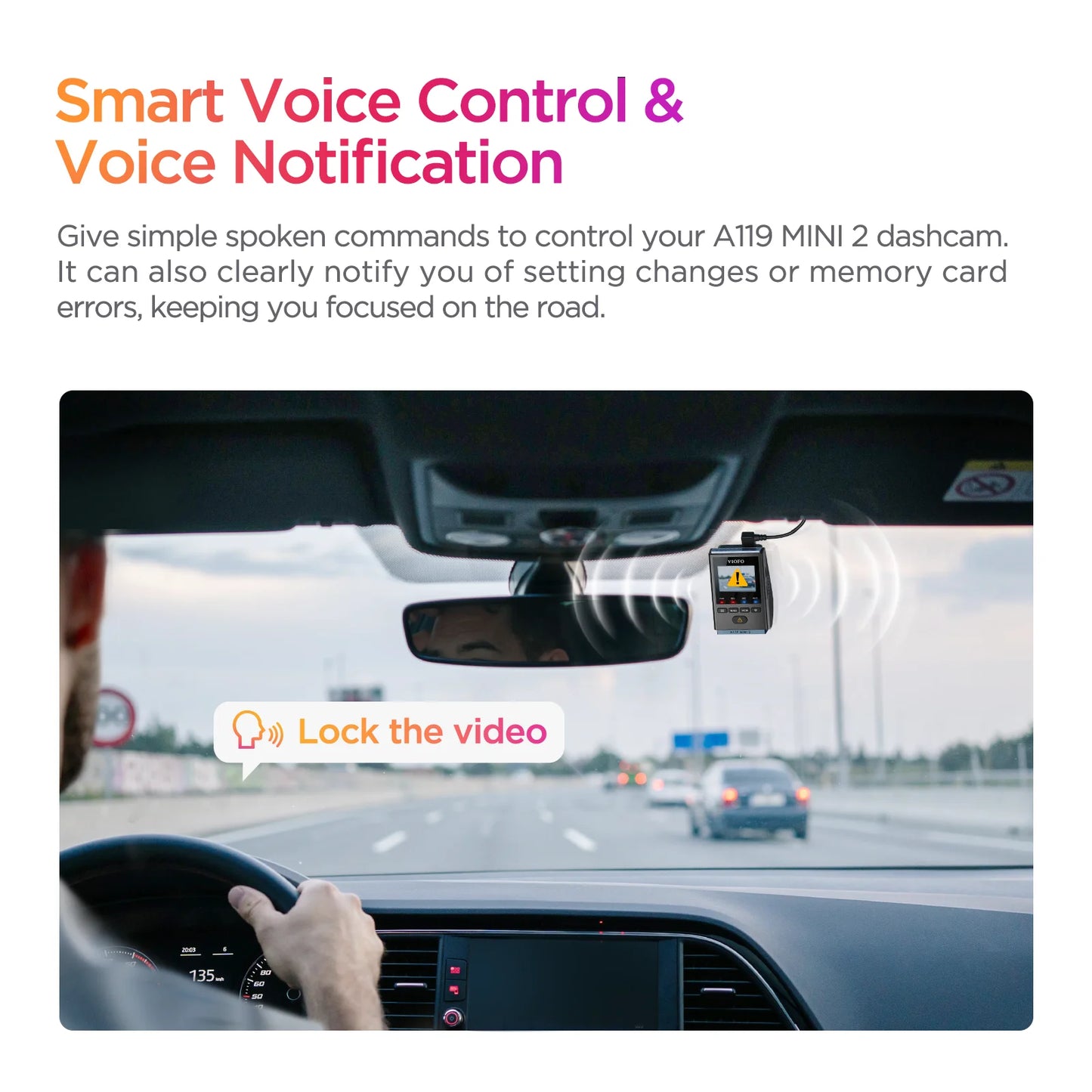 VIOFO A119MINI-2 Dash Cam 2K 60FPS Car DVRs Voice Control