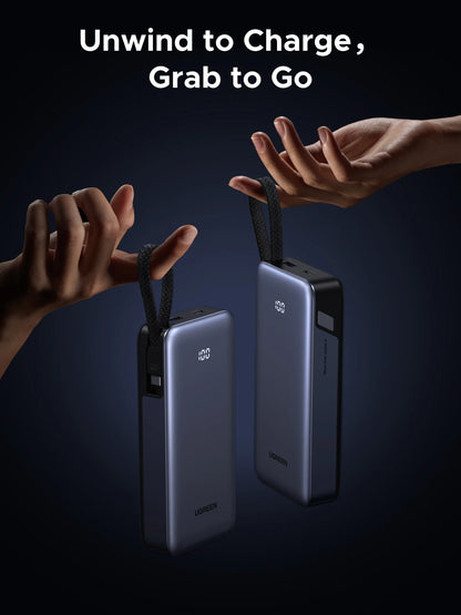UGREEN 45W 20000mAh Built-in Type C Cable Power Bank