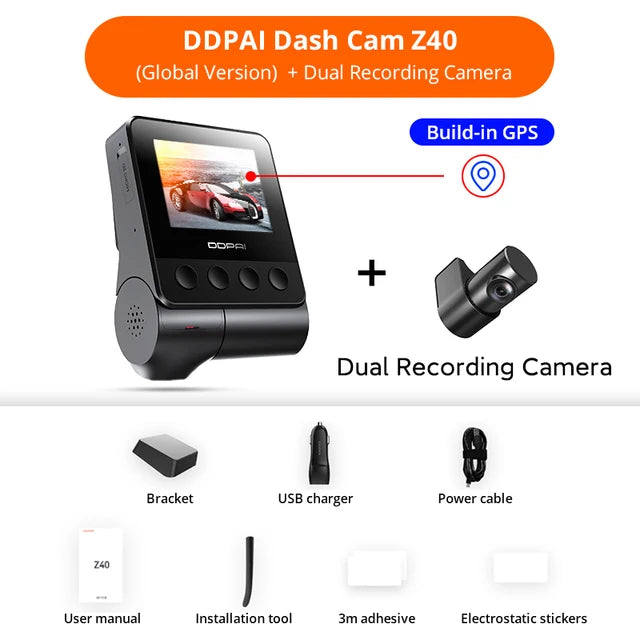 DDPAI Z40 Dash Cam Car Camera Recorder Sony