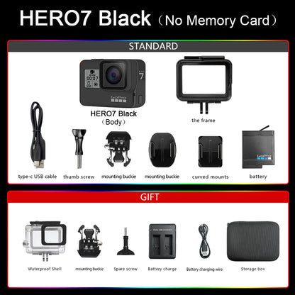 GoPro HERO7 Black Action camera go pro hero 7 black original camera 4k ultra hd photography professional Sports Camera