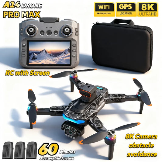 For Genuine A14 Pro Max GPS Brushless 8K Three Camera Foldable