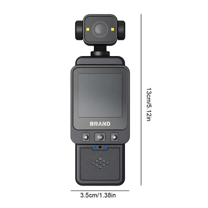 1080P WiFi Sports Wearable Camera 1.6-inch HD Display Travel Bicycle Driver Recorder 360°Rotatable Action Camera