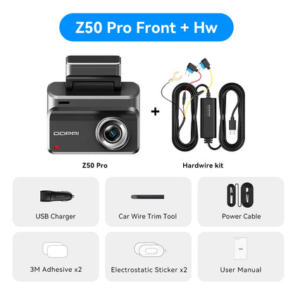 DDPAI Dash Cam Z50 Pro 4K Car DVR Night Vision