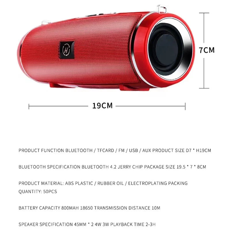 200W Peak Power Portable Bluetooth Speaker IPX7 Waterproof
