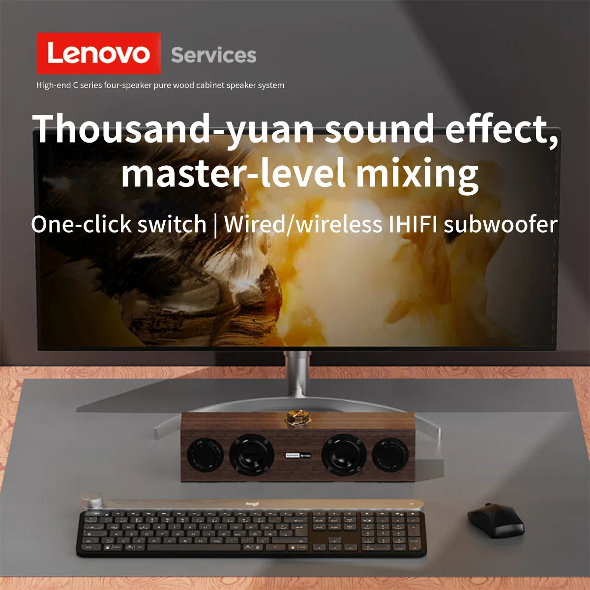 Lenovo C02 Multimedia Speaker Bluetooth Speaker Subwoofer