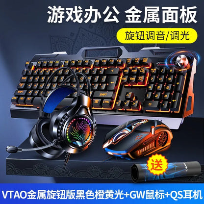 RGB Gamer Keyboard Gaming Keyboard and Mouse Headphone Gamer Kit