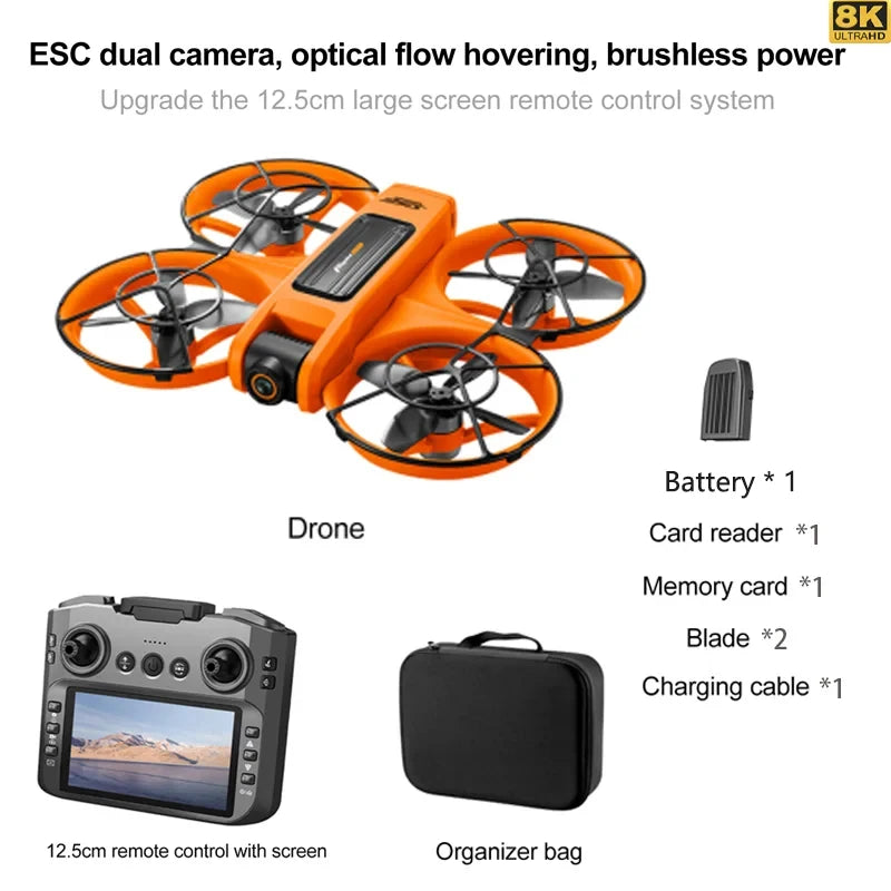 S156 Drone GPS 8K Professional HD 360° Dual Camera Screen