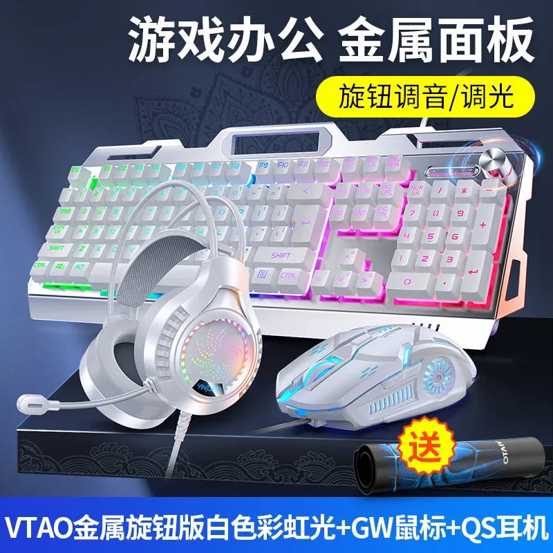 RGB Gamer Keyboard Gaming Keyboard and Mouse Headphone Gamer Kit