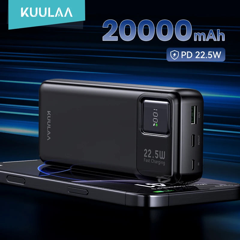KUULAA 20000mAh Power Bank Portable External Battery