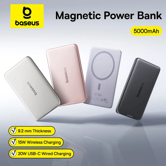 Baseus 5000mAh Magnetic Power Bank 15W Wireless
