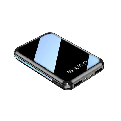 20000mAh Mini Power Bank Portable Charger Mirror Screen LED Digital