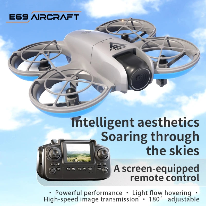 Lenovo E69 Drone HD Dual 8K Camera Optical Flow Aircraft