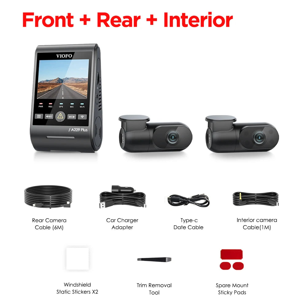 VIOFO A229 PLUS Car Dvr 2K HDR Video Recorder