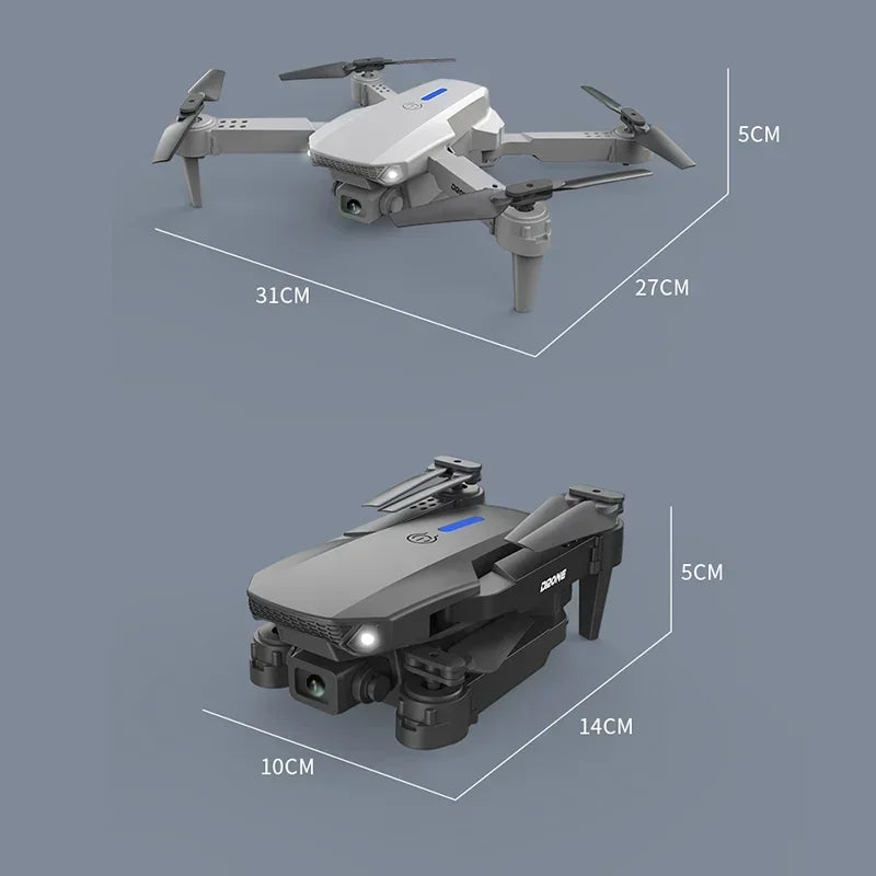 New E88 Pro RC Drone 4K 1080P Wide Angle Dual HD Camera
