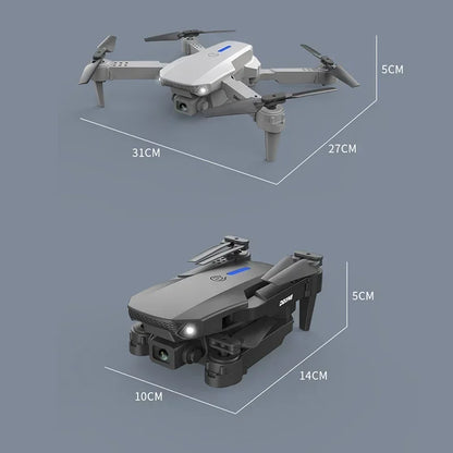 New E88 Pro RC Drone 4K 1080P Wide Angle Dual HD Camera