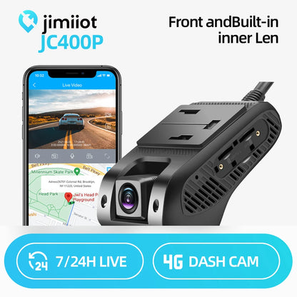 Jimiiot JC400P 4G Dual Dash Cams with Live Video Car Camera