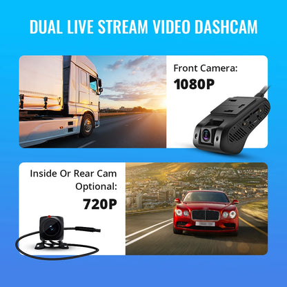 JIMIMAX 4G Dash Cam Front and Rear JC400-A WIFI Hotspot DVR Camera