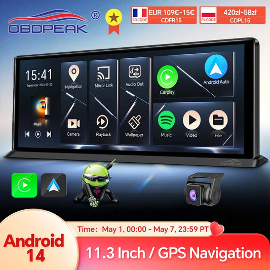 K60 Pro 11.3" 4G+64G WIFI Android 14 AI Screen GPS