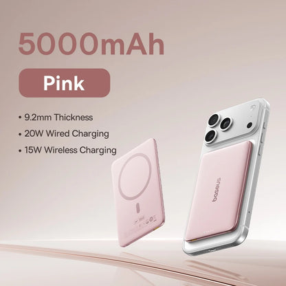Baseus 5000mAh Magnetic Power Bank 15W Wireless