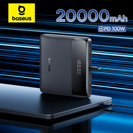 Baseus 100W Power Bank 20000mAh Capacity PD Fast Charging