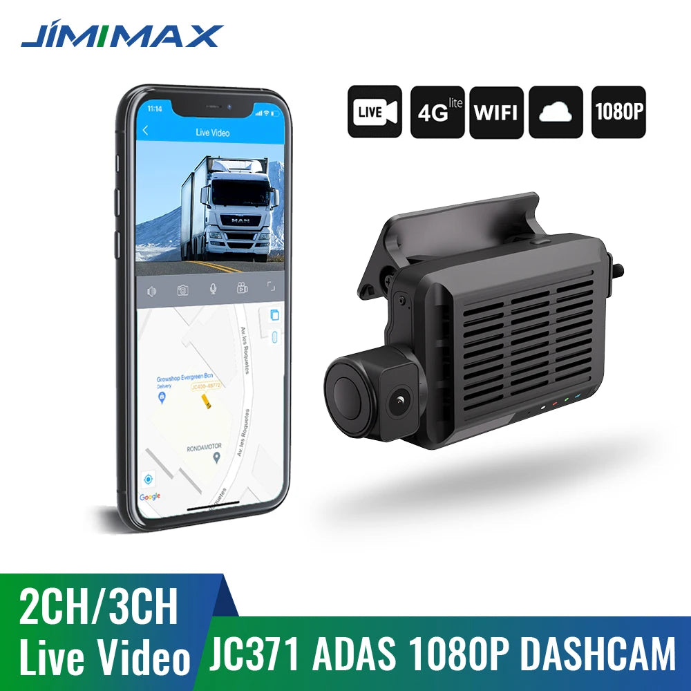 JIMIMAX JC371 ADAS DVR Camera Max 3 Channels Dashcam