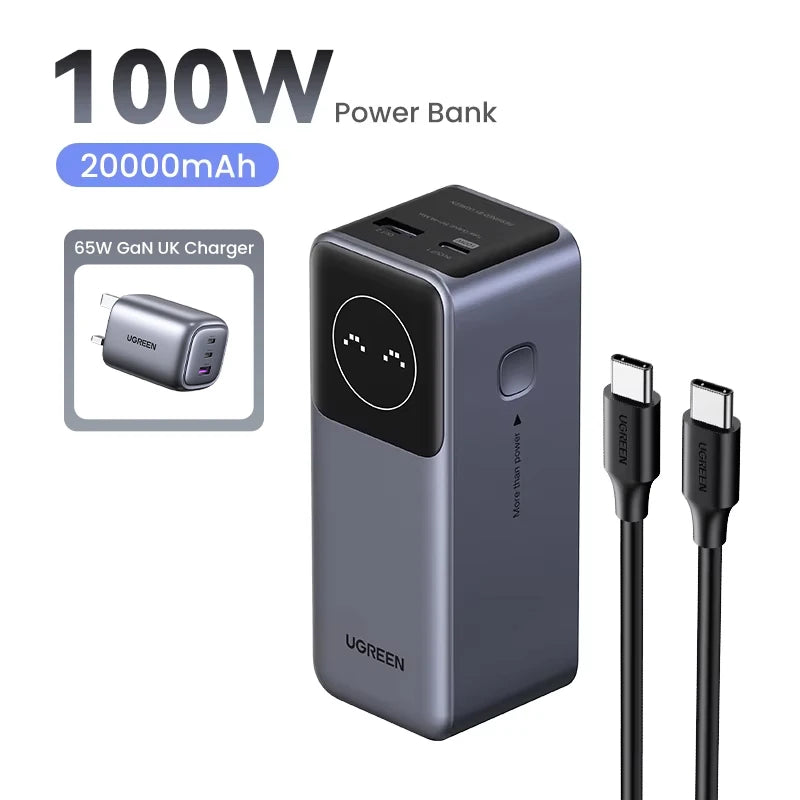 UGREEN Nexode Mini 100W 12000mAh Power Bank 20000mAh