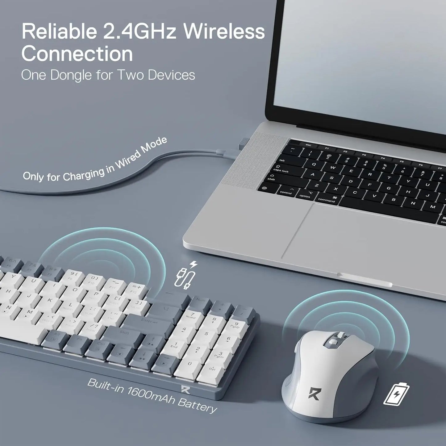 Redragon BS8772 Wireless Keyboard and Mouse Combo