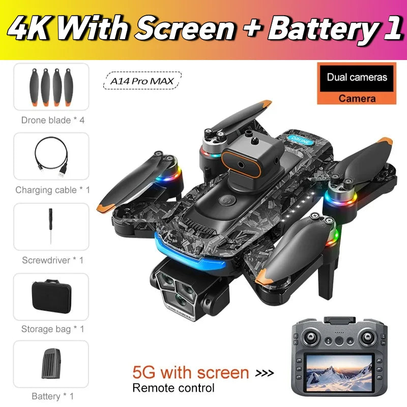 For Genuine A14 Pro Max GPS Brushless 8K Three Camera Foldable