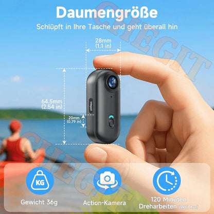 4K WiFi HD POV Magnetic Mini Action Camera Wireless