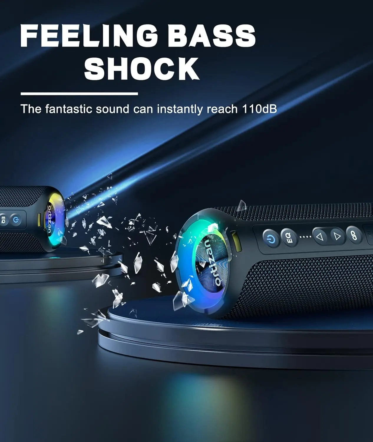 Ortizan X8 Pro Bluetooth Speaker Portable with 40W