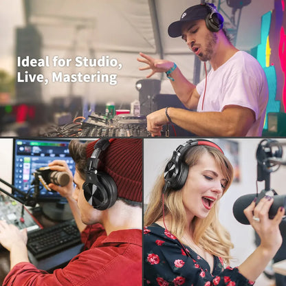 Oneodio A71 Wired Over Ear HiFi Headphones With Mic Studio DJ Headphone