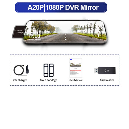 10 Inch Car DVR Car Touch Screen video Recorder Dual 1080P