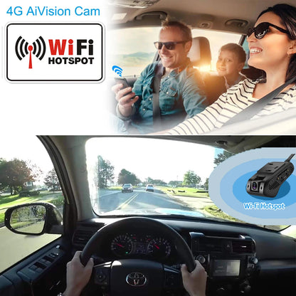 JIMIMAX 4G Dash Cam Front and Rear JC400-A WIFI Hotspot DVR Camera