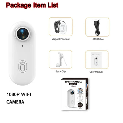 4K WiFi HD POV Magnetic Mini Action Camera Wireless