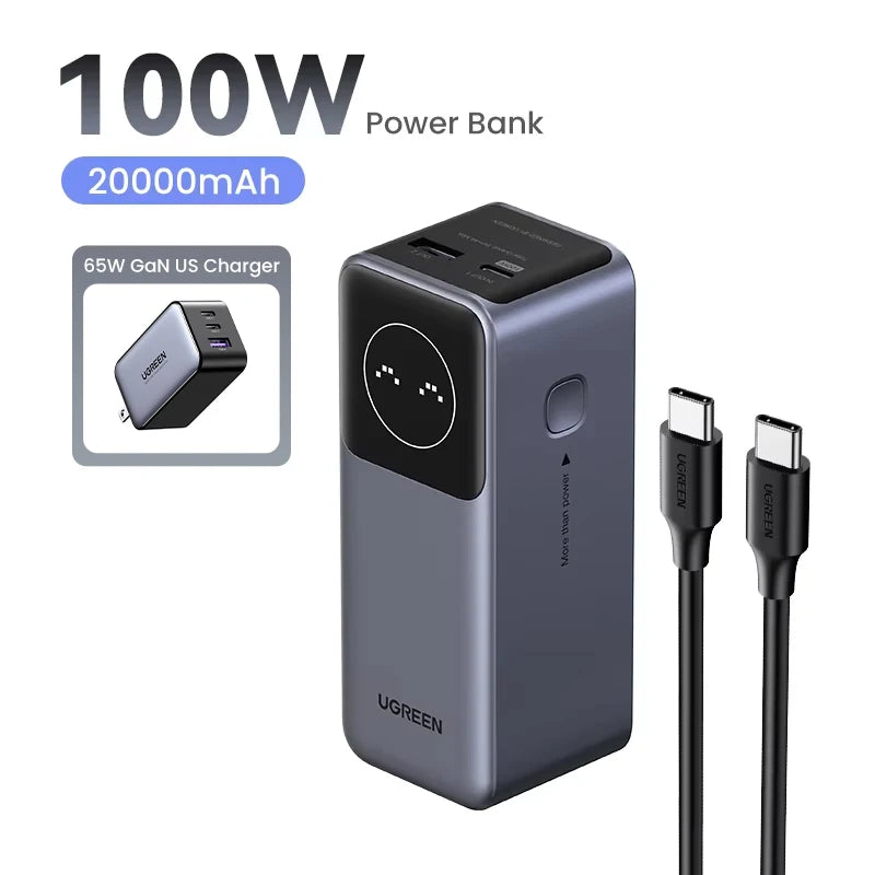 UGREEN Nexode Mini 100W 12000mAh Power Bank 20000mAh
