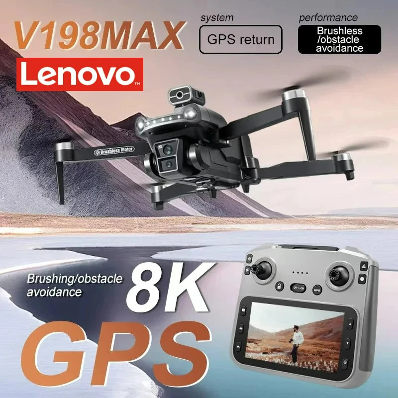 Lenovo V198MAX Drone 8K Profesional FPV Brushless